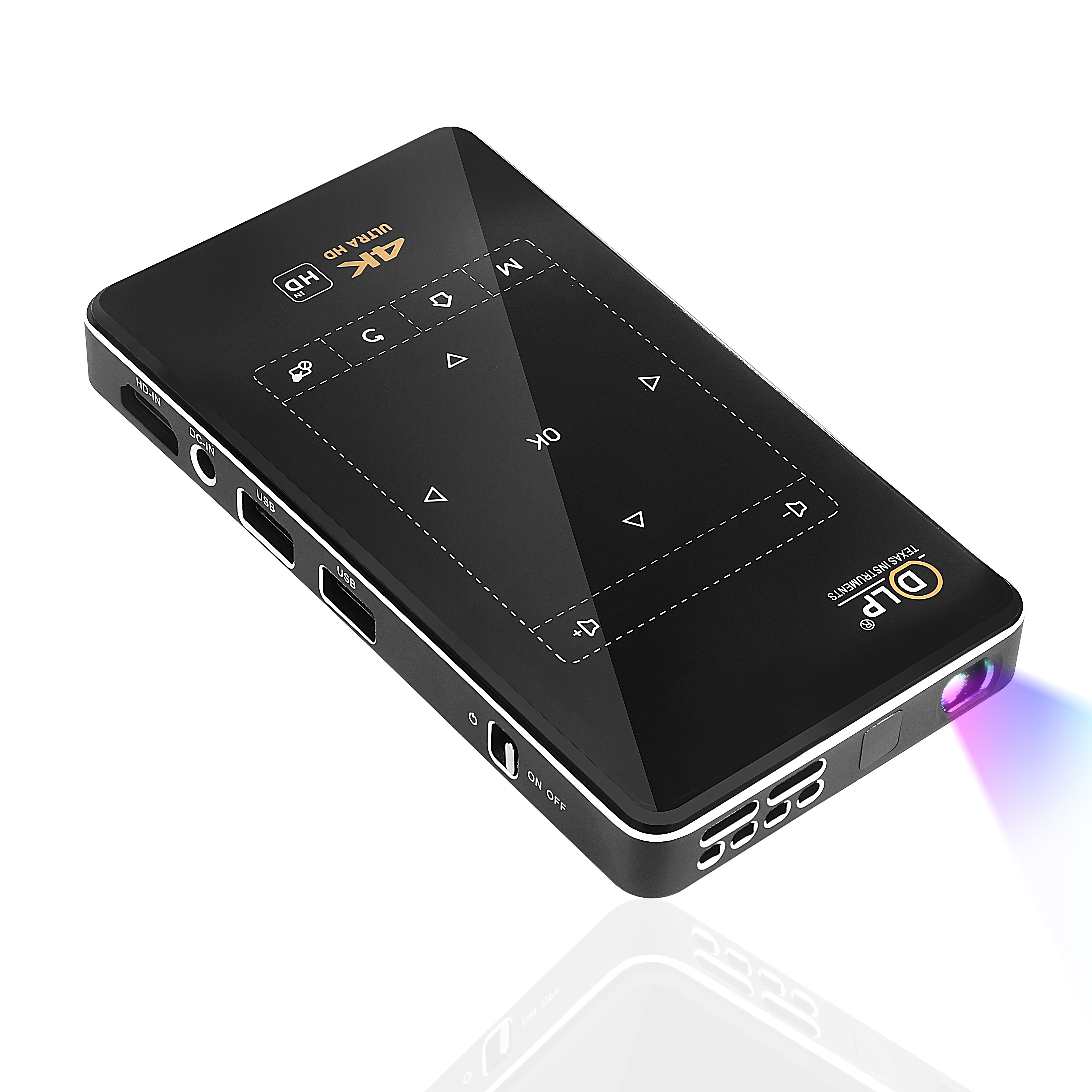 IMK95 DLP 480P Android 9.0 Smart Mini Projector